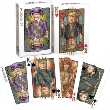 Imagem de Cartas de baralho Trump Premium Family Poker com Joker 54 cartas - Mar