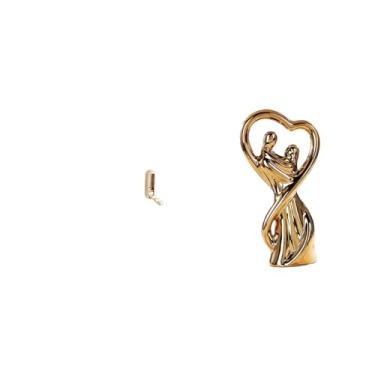 Imagem de MotiveTech Organizador de Parede Dobrável com Gancho para Armário de Banheiro E Escultura de Casal.