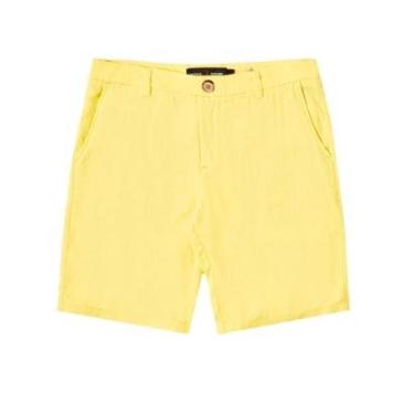 Imagem de Bermuda Reserva Masculina Eco Viscose Lisa Amarela-Masculino