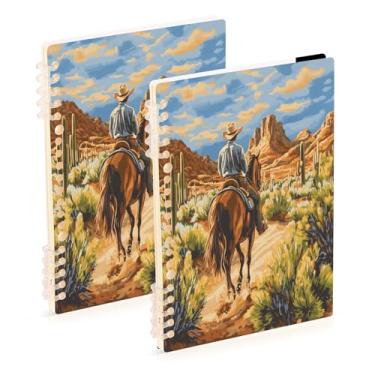 Imagem de Burbuja Cadernos com nome, papel pautado universitário A5 com 60 folhas, fichário para escritório, 2 unidades