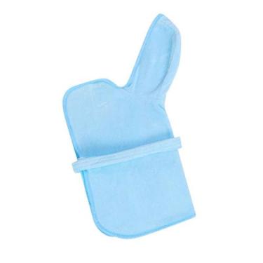 Imagem de Toalhas de microfibra para cães para secagem de cães grande, médio pequeno, roupão absorvente para gatos, roupão de banho, macio, confortável, fofo e quente (azul, M)