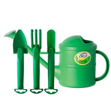 Imagem de Kit de Jardinagem com Regador 1,5L + 3 Ferramentas Completo, Prático e