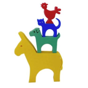 Imagem de Miniatura os Músicos de Bremen Em PLA Sustentável Com Design Artístico Inspirada na Fábula e Formato Compacto