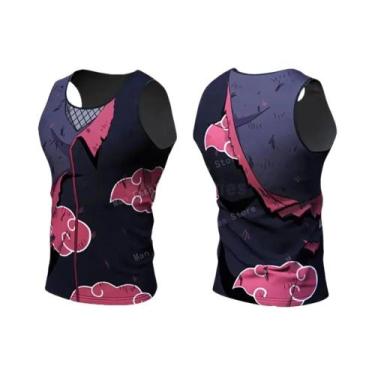 Imagem de Camiseta Sem Mangas 3D Anime Para Homens, Rápido Secagem, Para Corrida