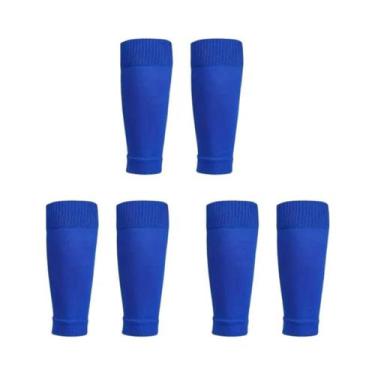 Imagem de Meias De Compressão Para Futebol, 3 Pares, Absorção De Suor, Protetore