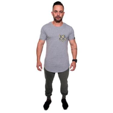 Imagem de Camiseta Longline confort Kruger's Concept Bolso False 01 - Masculino 