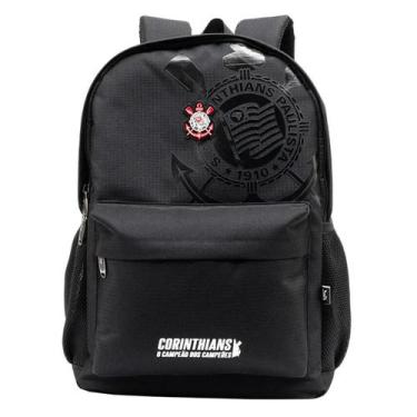 Imagem de Mochila Corinthians Bolso Frontal Escolar Infantil Juvenil - Xeryus