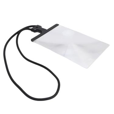 Imagem de TOPINCN Lupa Mãos Livres Com Luz para Trabalho Próximo Lupa de Ampliação 4X para Uso No Pescoço, de Página de Pescoço de Ganso Com Suporte, ótima para Leitura, Costura, Inspeção (Preto)