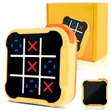 Imagem de Jogo da Velha Eletronico 3 em 1 Raciocínio Lógico Brinquedo Infantil Portátil, Velha, Memoria, Toupeira Tic Tac Toe Puzzle Tabuleiro Interativo Recarregável