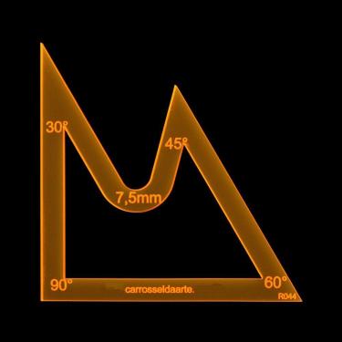 Imagem de Régua para Patchwork Margem De Costura 7,5cm Angulos
