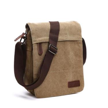 Imagem de Bolsa Messenger de lona, bolsa tiracolo de ombro para homens - yiweisa