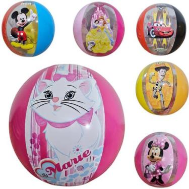 Imagem de Bola Inflável Disney 40cm Infantil Piscina Praia - Etitoys, Miney