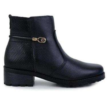 Imagem de Bota Feminina Pegada Couro Preto - 281421-03-Feminino