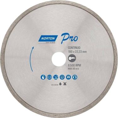 Imagem de Disco De Corte Diamantado, Contínuo, 180 Mm, Furo De 22,23 Mm, 70184645785 Pro Norton Ostenvonder