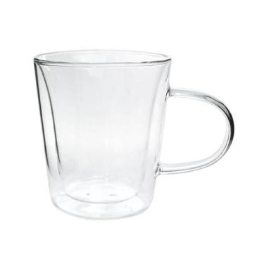 Imagem de Xícara de vidro borossilicato parede dupla 220ml - CASITA