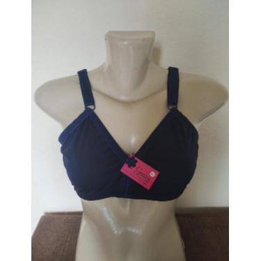 Imagem de Sutiã Reforçado Lingerie Soutien Sem Bojo - Vias Modas, Preto, G