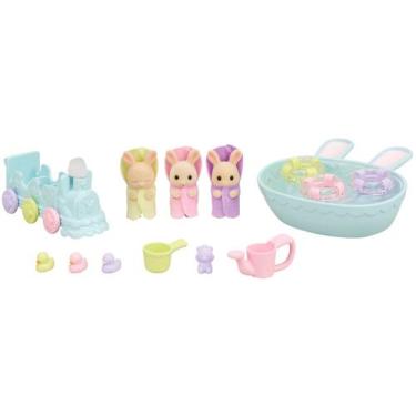 Imagem de Conjunto Hora do Banho Trigêmeos Sylvanian Families Epoch