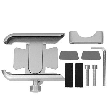 Imagem de Keenso Suporte de telefone para guidão de celular para guidão de bicicleta para bicicleta de 10 a 18 cm (prata)