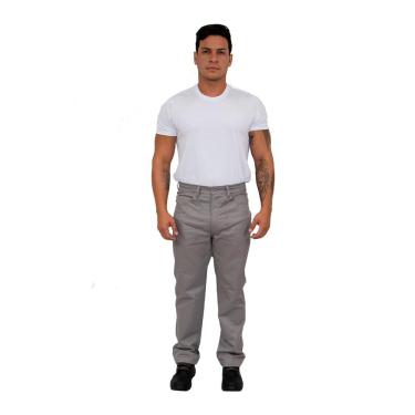 Imagem de Calça Profissional Operacional Brim Cós Meio Elástico