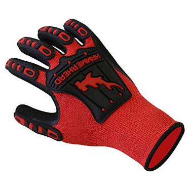 Imagem de Luvas Hammerhead Spearguns Dentex – Mahi Mahi Ahi Nitrilo Grip – Resistente a cortes (Lv5) e resistente a perfuração (Lv3) – Pequeno