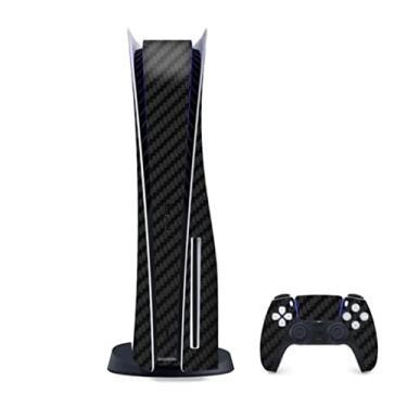 Imagem de Kit Completo De Skin Fibra Carbono Para Playstation 5