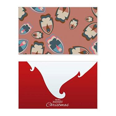 Imagem de Blocos de cores, abstrato, tropical, peixes, feriado, feriado, Natal, cartão de parabéns, mensagem de letra de Natal