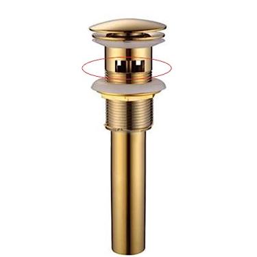 Imagem de Torneira para lavatório Níquel escovado Torneira para lavatório Torneira de manípulo único Torneiras para lavatório misturador quente frio Torneira dourada, G