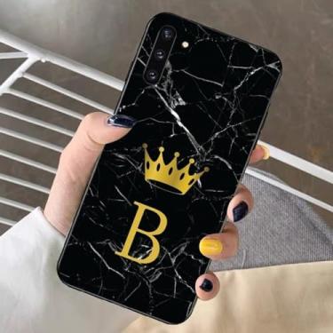 Imagem de Letra inicial de a a z capa de telefone para redmi note 4x5 a 6 7 8 pro t 9 pro 9s 10 pro 11 pro 11s 11epro poco m3pro, z2, para note 10pro 4g