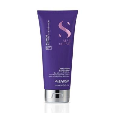 Imagem de Condicionador Alfaparf Semi di Lino Blonde e Silver Anti Yellow 200ml