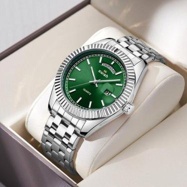 Imagem de Relógio Masculino Dois Tons De Ouro SWISH - ElaShopp