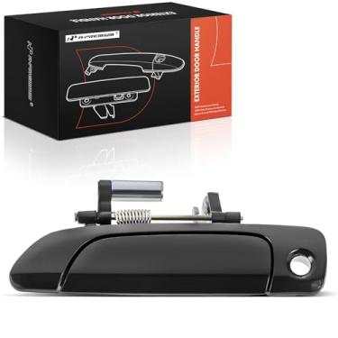 Imagem de A-Premium Maçaneta externa dianteira esquerda do lado do motorista com fechadura compatível com Honda Civic 2001 2002 2003 2004 2005 Sedan, preto liso, substituição # 72180-S5D-A02, 72180-S5A-013