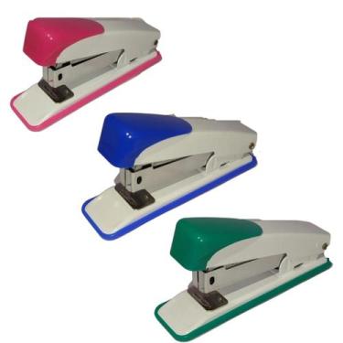 Imagem de Grampeador Inox De Papel Tradicional Escritorio Office - Javick Office