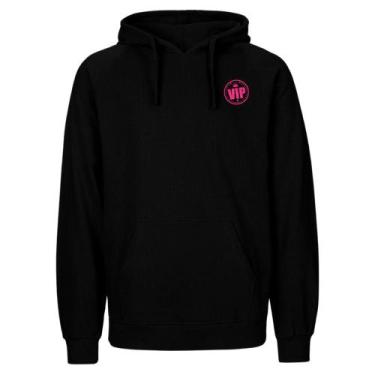 Imagem de Blusa de Frio Flanelada Preta Moletom Canguru Estampas Variadas - Rela