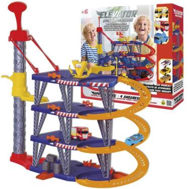 Imagem de Brinquedo Interativo Estacionamento 4 Andares Com Carrinho Elevador Me