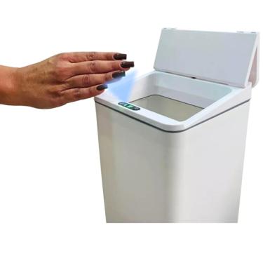 Imagem de Lixeira C/ Sensor 9l Automática Inteligente Cozinha Banheiro