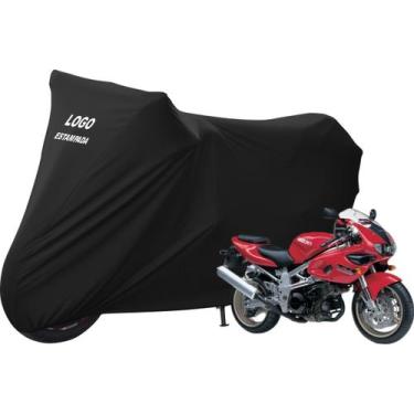 Imagem de Capa De Cobrir Moto Suzuki TL 1000 Não Risca Pintura - Mz, Preta
