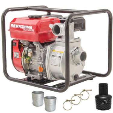 Imagem de Motobomba Kawashima Autoescorvante GW200 212cc 7HP À Gasolina Com Saíd