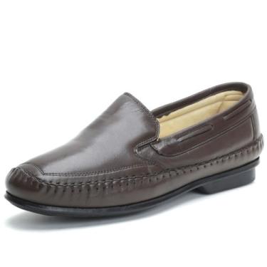 Imagem de sapatilha masculina em couro de carneiro forrada em couro - gasparini 