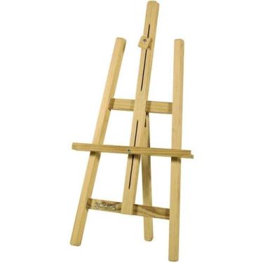 Imagem de Cavalete De Mesa Para Pintura Souza Pinus Natural 75cm - SOUZA & CIA