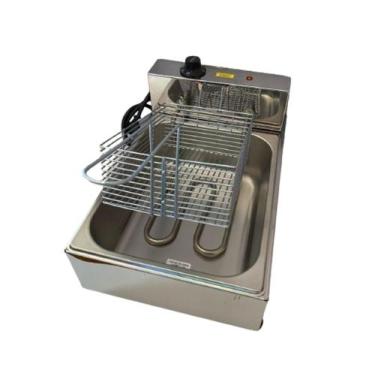 Imagem de Fritador elétrico MaqInox industrial cuba 5 litros frango salgados - M
