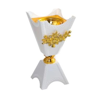 Imagem de Fenteer Bakhoor queimador bakhoor suporte de incenso para, spa aromaterapia árabe escritório em casa aroma queimador incenso bakhoor oud queimador, Branco