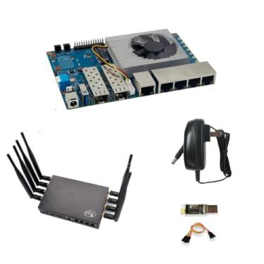 Imagem de youyeetoo Placa de Roteador Bananapi Bpi-R3 Wifi 6 com Chip Mediatek Mt7986 Dual Gbe Lan para Roteador Iot, Cliente e Servidor Vpn, Projetos Openwrt (Kits de Roteador Banana Pi Bpi-R3)