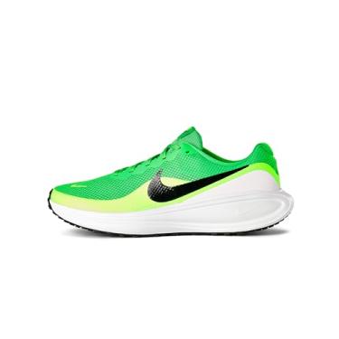 Imagem de Nike Tênis de corrida masculino Revolution 8 Road, Verde choque/preto-verde Strike-branco, 44