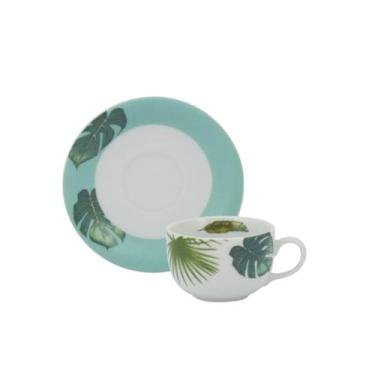 Imagem de Xícara Café com Pires 80ml Porcelana Schmidt - Dec. Patrícia, 2381, 10