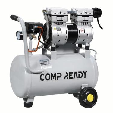 Imagem de COMP2EADY Compressor De Ar Portátil De 6 Galões, 1 Hp, 2,5 Cfm A 90 Psi, 60 Db, Ultra Silencioso, Sem Óleo, Ideal Para Encher Pneus, Ferramenta Pneumática, Pintura Em Spray