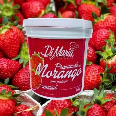 Imagem de Polpa de Morango Com Pedaços de Frutas 4kg Ideal para Bolos  - Di Mari
