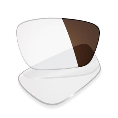 Imagem de Mryok Lentes de reposição para óculos Oakley Crosslink Sweep OX8031 55 mm, HD Polarized, proteção UV, resistente a impactos, Marrom fotocromático anti luz azul, One Size