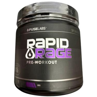 Imagem de Pré Treino Rapid Rage 300g Fuselabs - 200mg Cafeína + 2000mg Beta Alanina + 1200mg Taurina - Suplemento Alimentar em Pó - Sabor Uva