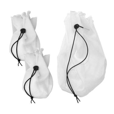 Imagem de Kit Coador Voal Branco 2 Pp + 1 Médio Suco Verde Detox Kefir