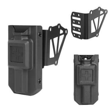 Imagem de NIRIAHO Suporte de Coldre Universal Tático para Serviço Estendido com Combinação de Coldre de Torniquete, Kit de Torniquete para Cinto de Serviço (Kit Preto)